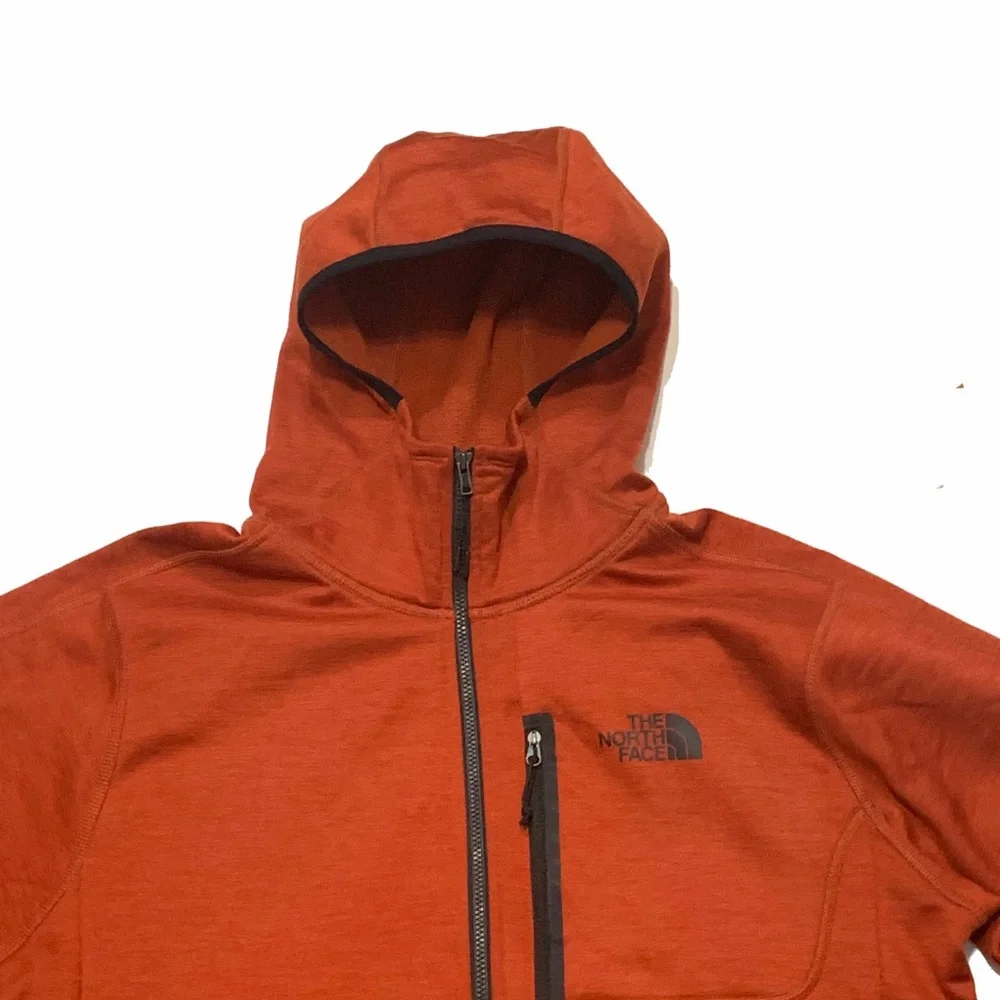 The North Face Men's Burnt Orange fleece Jacket